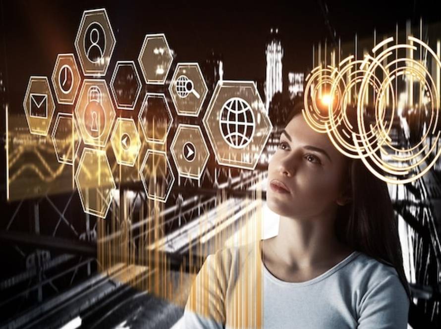 Mitarbeitende arbeiten gemeinsam an einem digitalen Transformationsprojekt und entwickeln Kompetenzen für den Umgang mit neuen Technologien