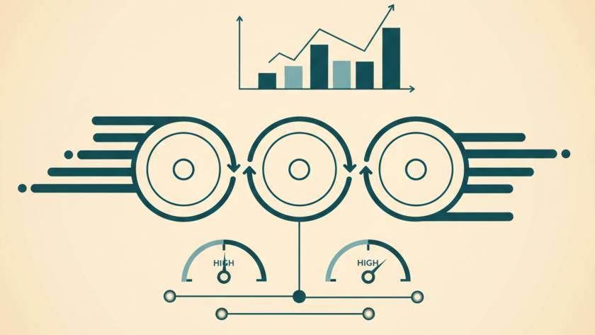 Führungskraft steht vor einem Prozessboard und analysiert Kennzahlen zur Operativen Excellence im Unternehmen