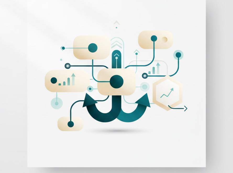 Team analysiert gemeinsam Unternehmensabläufe auf einem Whiteboard – Prozessoptimierung im Mittelstand