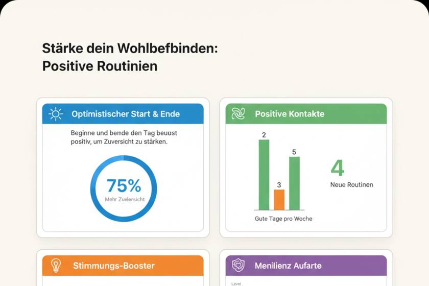 Person lächelt zuversichtlich in die Kamera – Symbol für positive Einstellung und mentale Stärke im Alltag