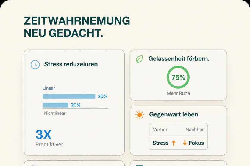 Person sitzt ruhig am fenster und beobachtet die natur – symbol für bewusste zeitwahrnehmung und achtsamkeit im alltag