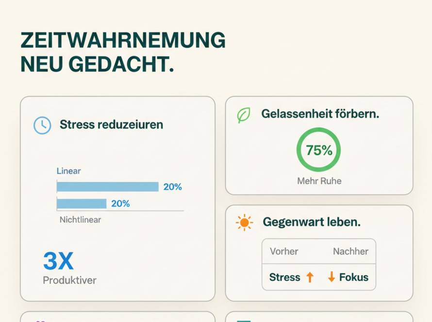Person sitzt ruhig am fenster und beobachtet die natur – symbol für bewusste zeitwahrnehmung und achtsamkeit im alltag
