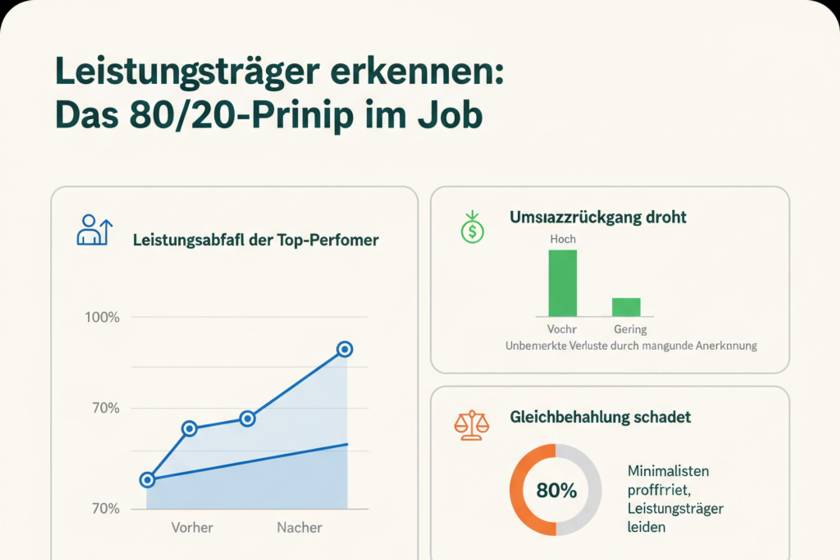 Führungskraft analysiert Teamleistung an einem Whiteboard mit Kennzahlen
