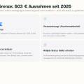 Minijob 603 € Grenze 2026: Ausnahme richtig nutzen