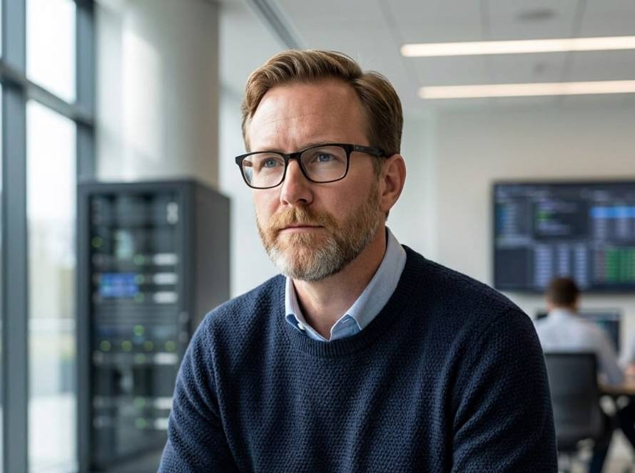 Ein schaubild, das die integration von künstlicher intelligenz in geschäftsprozesse darstellt, symbolisch für effizienz und produktivität.