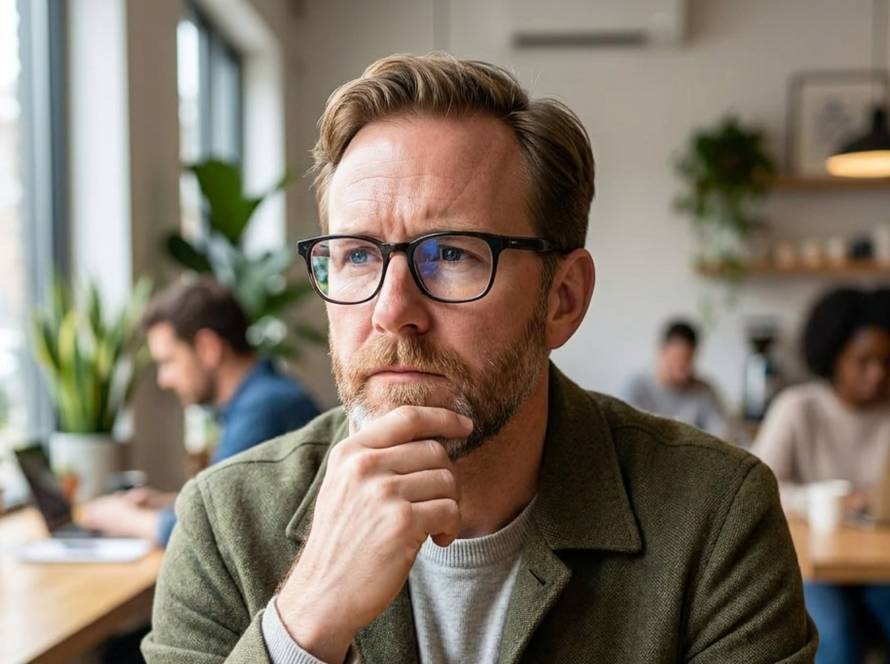 Zwei Personen am Verhandlungstisch, die sich die Hände schütteln